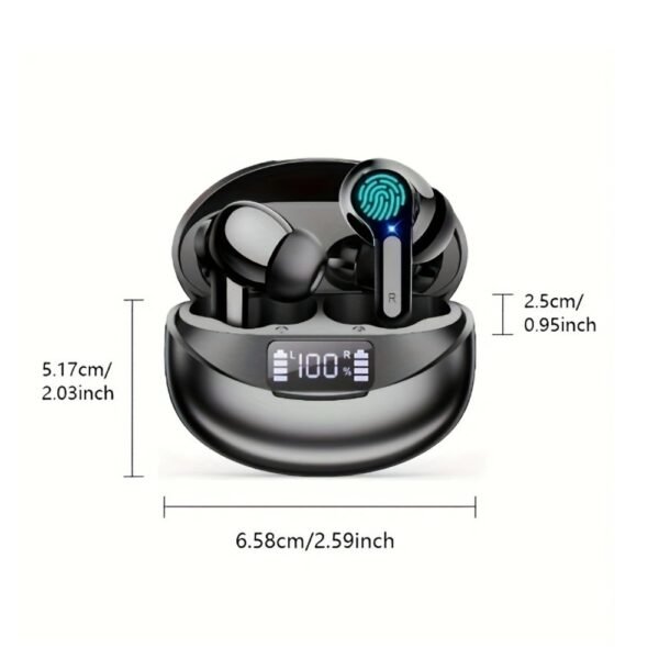 Wireless Bluetooth Headphones With Touch Control Function And Built-in Noise-canceling Microphones - Image 4