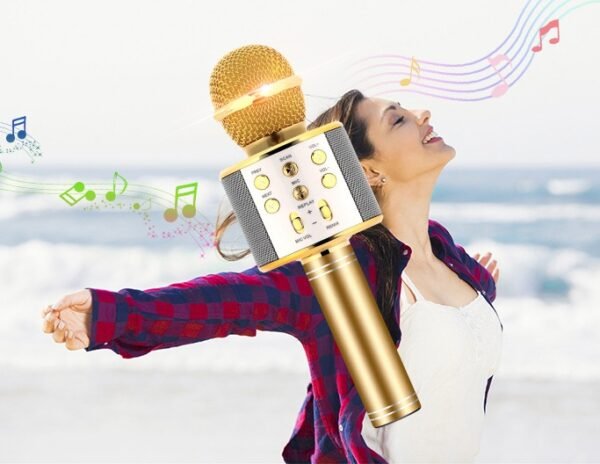 Wireless Microphone Portable Bluetooth Mini Home Ktv For Music Playing Singing Speaker Player - Image 7