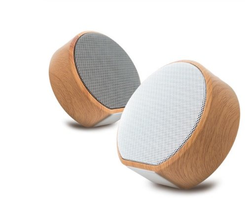 Mini Wood Bluetooth Speaker Portable Outdoor Wireless Support AUX TF - Image 2