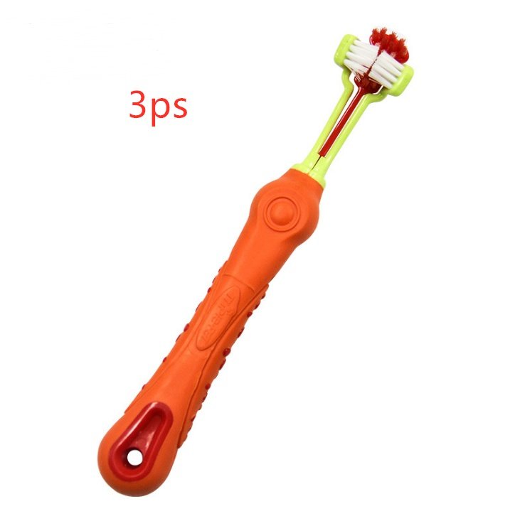Three Sided Pet Toothbrush Dog Brush Bad Breath Tartar Teeth Care - Image 7