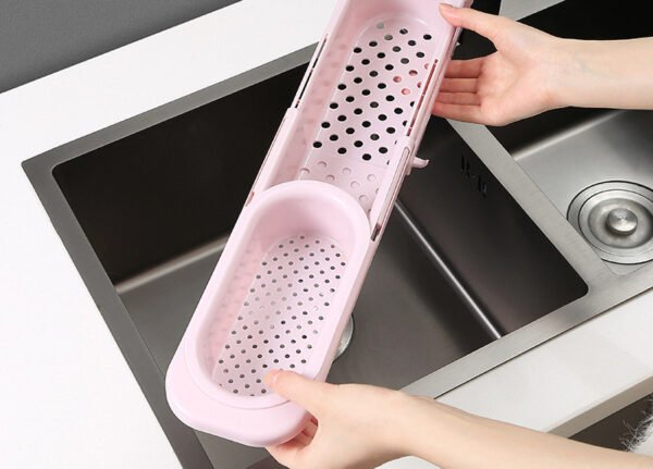 Telescopic Sink Rack Soap Sponge Holder Kitchen Sinks Organizer Adjustable Sinks Drainer Rack Storage Basket Kitchen Accessories - Image 5