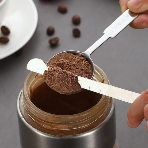 Stainless Steel Measuring Cup And Spoon Set, Luxurious Stackable Measuring Spoons, Household Tools, Kitchen Accessories - Image 3