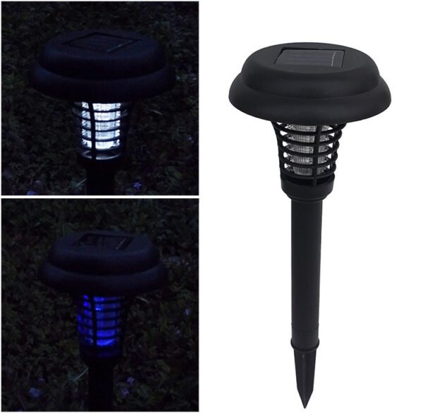 Solar Led Rechargeable Anti-Mosquito Lamp Electronic Fly Bug Zapper Insect Pest  Uv Trap Outdoor Garden Lawn Lamp - Image 6