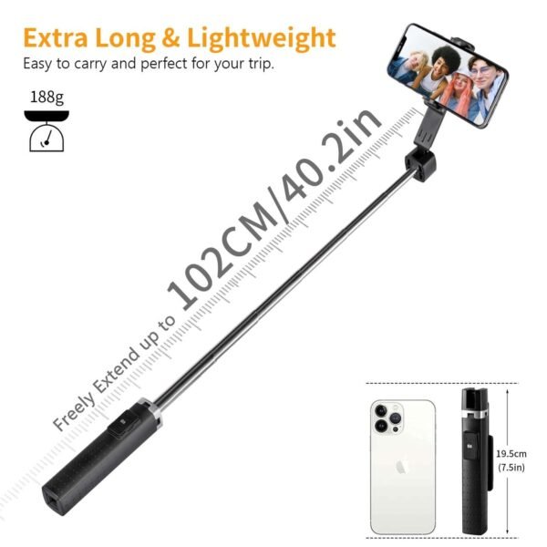 Selfie Stick Bluetooth Remote Phone Holder Tripod Stand For  Universal - Image 8