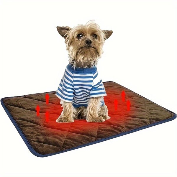 Dog Cat Bed, Cat Dog Non-Slip Mat, Extra Warm Thermal Pet Pad  Self-Heating Cat Mat Warm Thermal Pet Pad Washable Dog Crate Pad Heat Dog Cat Bed Mat Blanket Non-Slip Bottom For Outdoor And Indoor Pets - Image 3