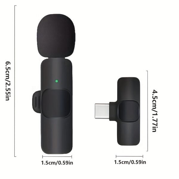 Wireless Lavalier Lapel Microphone For IPhone IPad Professional Wireless Clip Mic - Cordless Omnidirectional Condenser Recording Mic For Interview Video Podcast Vlog YouTube - Image 8