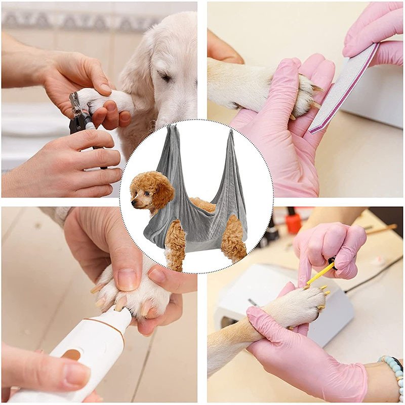 Pet Dog Cat Grooming Hammock Harness Dog Hammock Restraint Bag Helper Breathable Dogs Grooming Trimming Hammock Helper Cats - Image 7