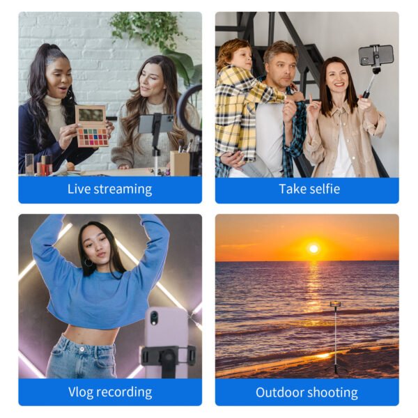 Selfie Stick Bluetooth Remote Phone Holder Tripod Stand For  Universal - Image 2
