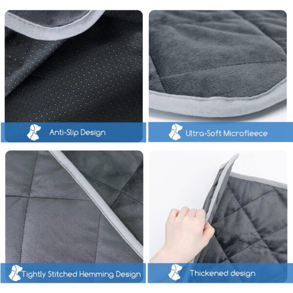 Dog Cat Bed, Cat Dog Non-Slip Mat, Extra Warm Thermal Pet Pad  Self-Heating Cat Mat Warm Thermal Pet Pad Washable Dog Crate Pad Heat Dog Cat Bed Mat Blanket Non-Slip Bottom For Outdoor And Indoor Pets - Image 9