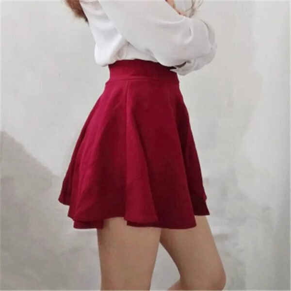 2024 Summer Style Women Skirt Solid Color Sexy High Waist Midi Pleated Skirts Stripe Black School Korean Mini A-line Saia - Image 9