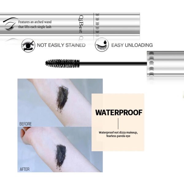 2pcs/set 4D Mascara Beauty Makeup Curling Black Lash Eyelash Extension Waterproof Liquid Volume Mascara Long-wearing Cosmetic - Image 2