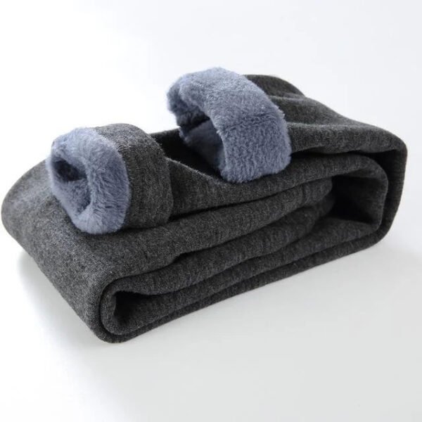 Kids Boys Pants Autumn Winter Thicked Warm Girls Leggings Solid color Children's Pant - Image 11