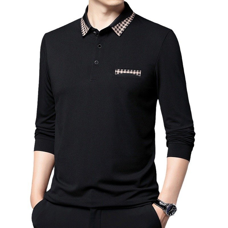 Solid Color Casual Dad Long-t-shirt - Image 8