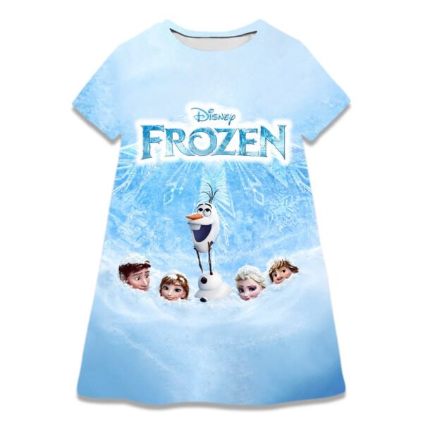 Hot Sale Kids Girl Cosplay Snow Queen Top Disney Frozen Elsa And Anna Princess Dress for 2-8 Years Girls Birthday Party Dresses - Image 6