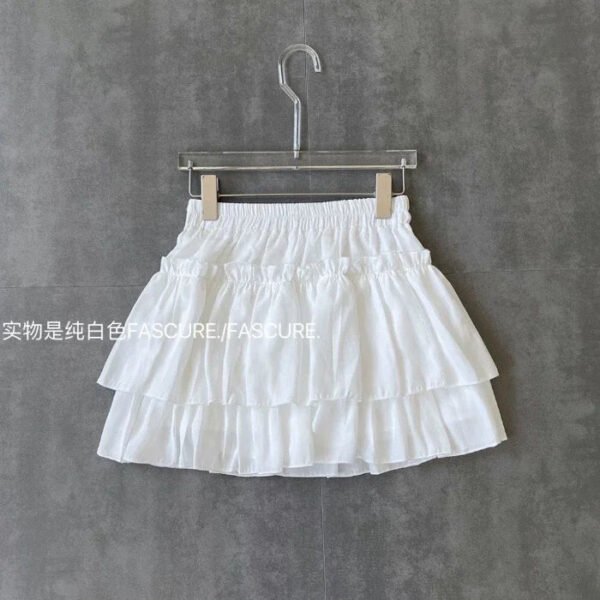 Chiffon Leopard Mini Skirts Women Y2k Retro Summer Elastic Waist Stylish Streetwear Korean Style Temperament Cake Faldas Tender - Image 8