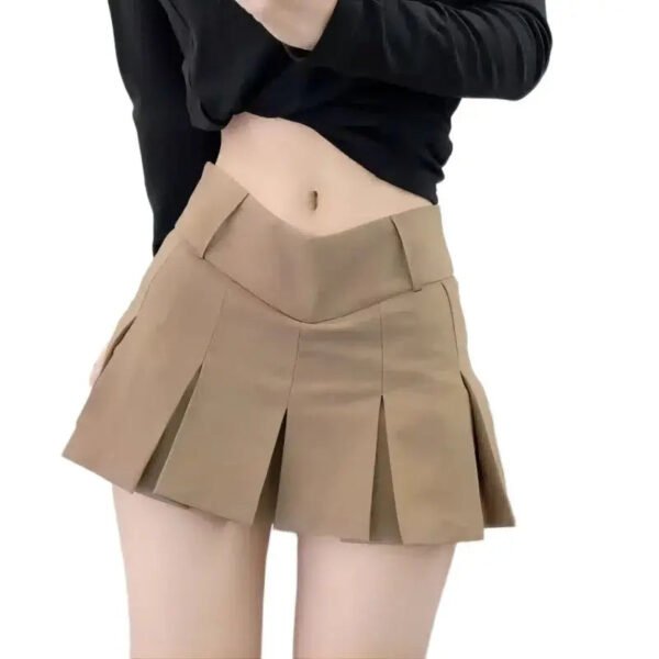2024 New fashionable design, sexy slim fit V-waist pleated skirt, must wear divine clothing for nightclubs, bars, gatherings - Image 8