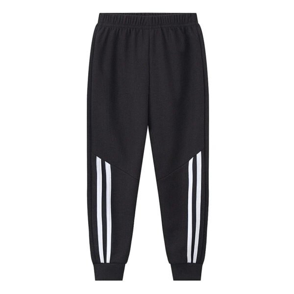 1/3 Pcs Children's Waffle Solid Color Sports Pants Boys Casual Joker Harun Pants Elastic Waist Running Pants Girls Fashion Pants - Image 4
