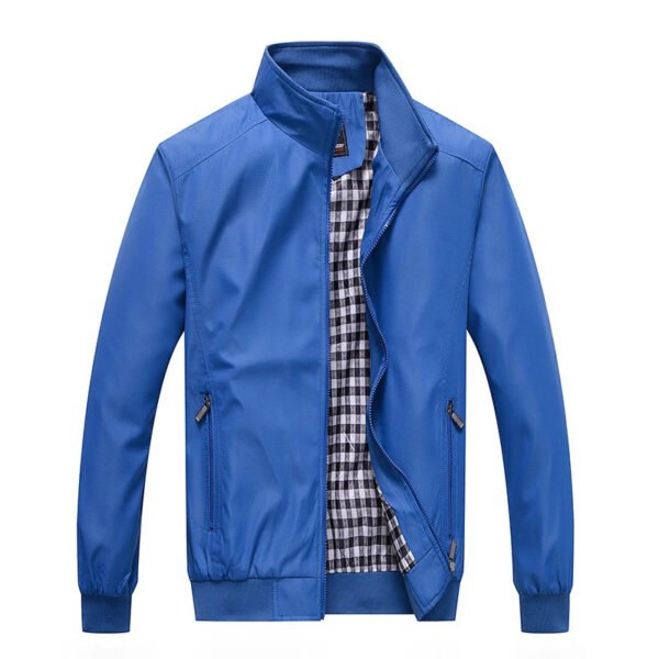 Spring and Autumn Men's Coat Fashion Trend Casual Jacket Large Loose Cardigan Middle aged Dad's Fashion Baseball Jacket - Image 3