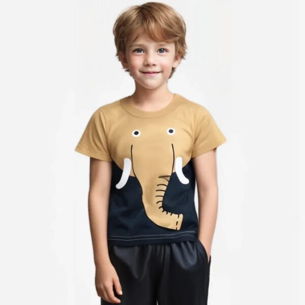 2025 Summer Children 3D Cartoon T-shirt for Boy Animal Printing Dinosaur Shark Boys T Shirt Girls Tops Tees Cartoon Kids Clothes - Image 3