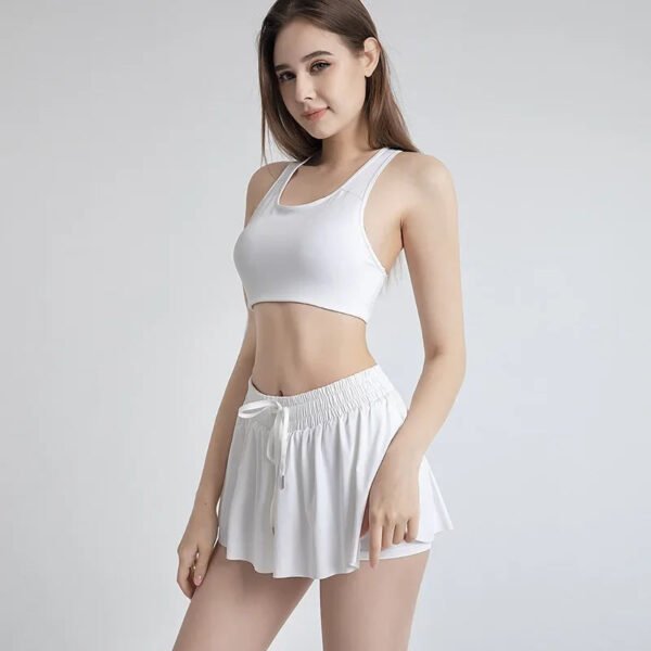 New Women Shorts Skirts High Waist Breathable Sweat Shorts Summer Security Pants Woman Sports Skirts Gym Yoga Shorts Sportswear - Image 3