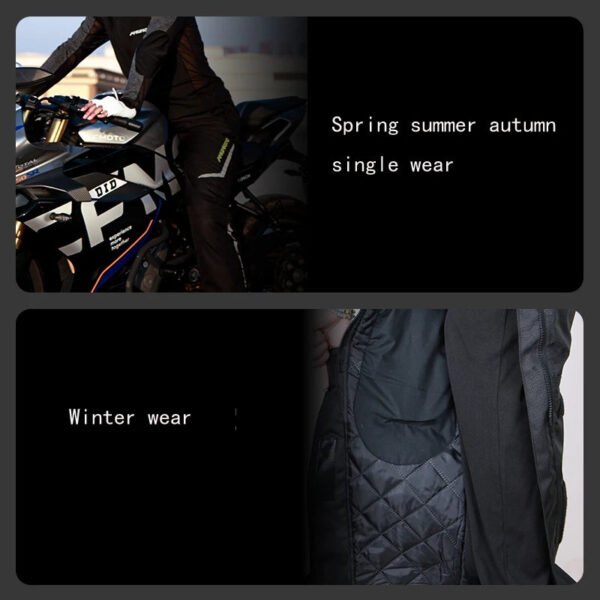 AMU Motorcycle Quick Take Off Waterproof Windproof Thermal Protective Pants Gor Men And Women - Image 4