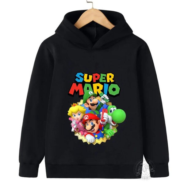 2024 New Game Marios Hoodie Children's Sweatshirt Marios Pullover Fashion Boys and Girls Clothing - Image 5