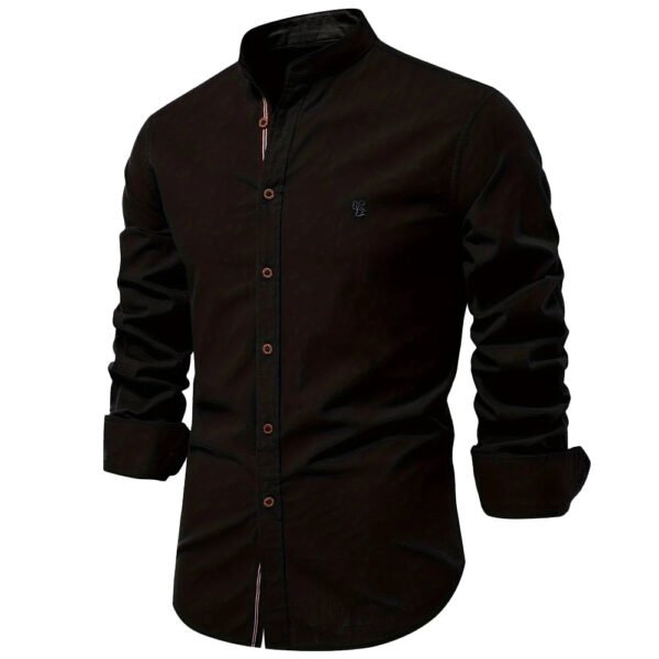 AIOPESON 100% Cotton Social Shirt Men Solid Color Long Sleeve High Quality Brand Shirt for Men Spring Stand Casual Men's Shirts - Image 7