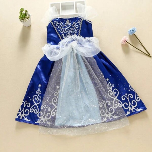 Kids Princess Costume Children Elsa Anna Halloween Dress Girl Jasmine Moana Dinner Dress Rapunzel Mermaid Pageant Disguise 3-10Y - Image 6