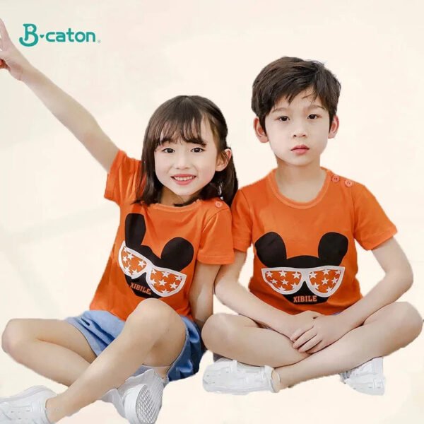 Children's Clothing T-Shirt  Kids Clothes Boys Girls Summer Cartoon Tops Short Sleeve Clothes 100% Cotton Baby Clothing - Image 2