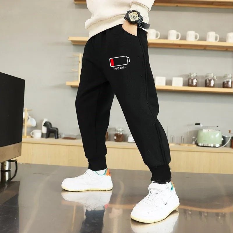 2024 Spring Children Trousers for Boys Kids Cotton Low/Full Battery Casual Sport Long Pants Sweatpants 3 to 14 Years Kids - Image 11