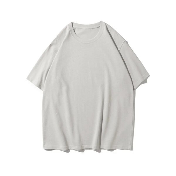9.9oz 280gsm High Qualtity Oversized Heavy T-shirt for Men Short Sleeve Tee Cotton Solid Color Trend Leisure Green White Black - Image 13