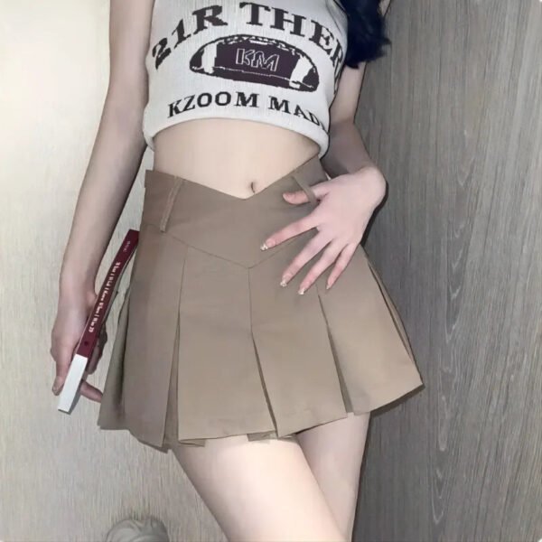 2024 New fashionable design, sexy slim fit V-waist pleated skirt, must wear divine clothing for nightclubs, bars, gatherings - Image 3