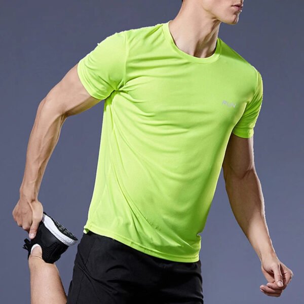 Summer Sport Gym t Shirt Men Quick Dry Running Bodybuilding Shirts Men Short Sleeve Fitness Tops Oversized Brazil t-Shirt Jersey - Image 5