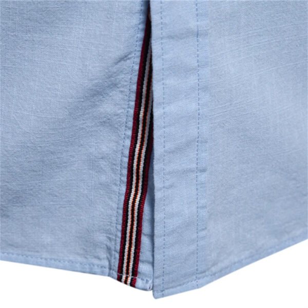 AIOPESON 100% Cotton Social Shirt Men Solid Color Long Sleeve High Quality Brand Shirt for Men Spring Stand Casual Men's Shirts - Image 5