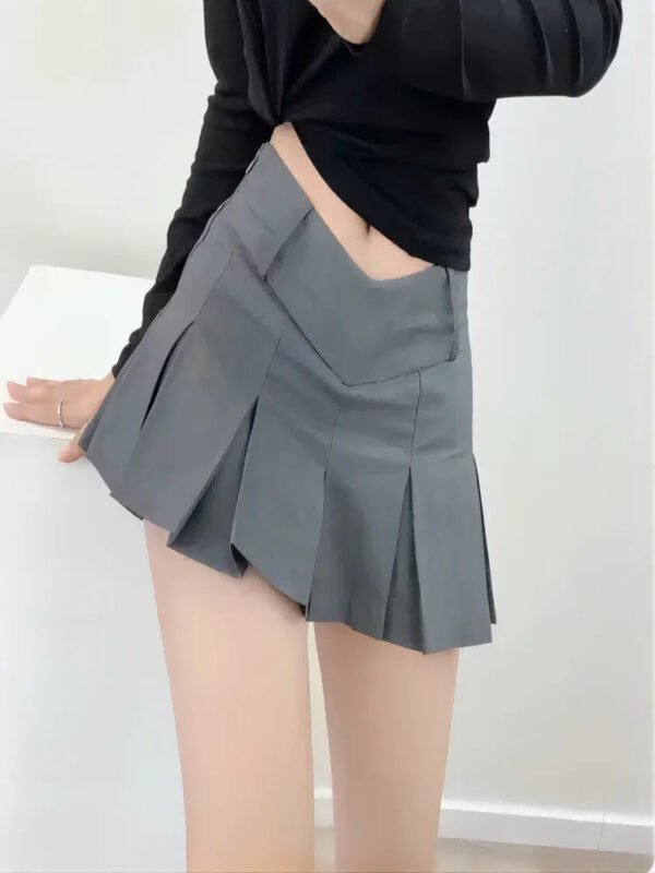 2024 New fashionable design, sexy slim fit V-waist pleated skirt, must wear divine clothing for nightclubs, bars, gatherings - Image 6