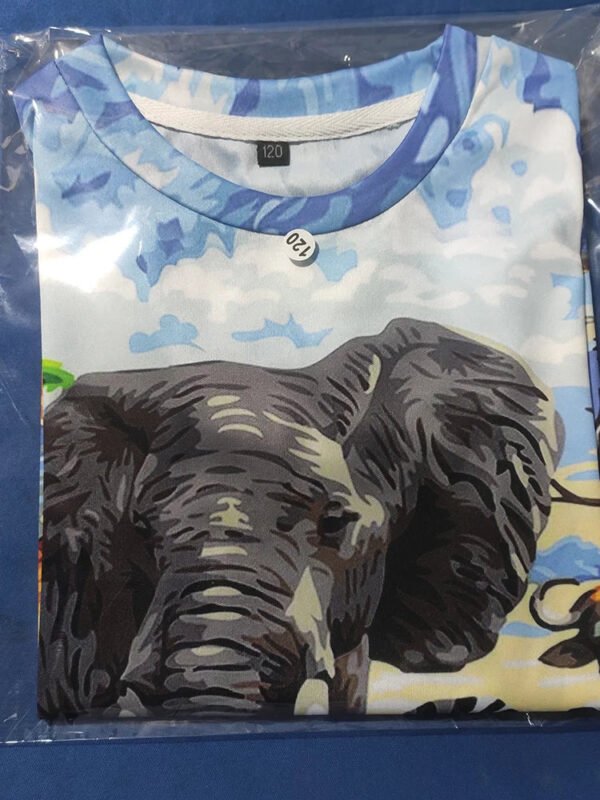 2024 Child Boys Girls Dinosaur T-shirts Summer Short Sleeve Boy Clothes Causal T Shirt Tops Tee Children's clothing 3-14 year - Image 3