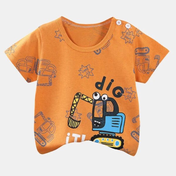 Children's Clothing T-Shirt  Kids Clothes Boys Girls Summer Cartoon Tops Short Sleeve Clothes 100% Cotton Baby Clothing - Image 11
