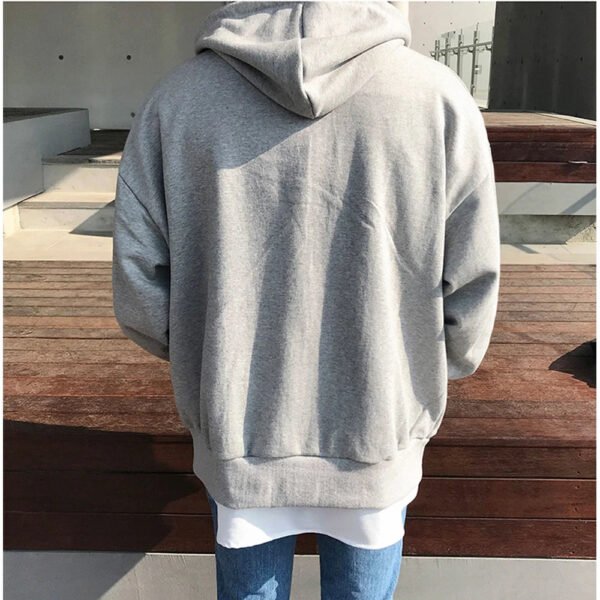 Fashion Mens Jacket Coat Long Sleeve Sweatshirts Oversized Zipper Hoodies Streetwear Loose Man Hoodies Casual Jacket - Image 5