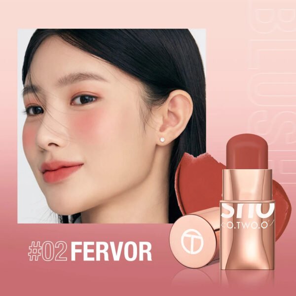 O.TWO.O Lipstick Blush Stick 3-in-1 Eyes Cheek and Lip Tint Buildable Waterproof Lightweight Cream Multi Stick Makeup for Women - Image 12