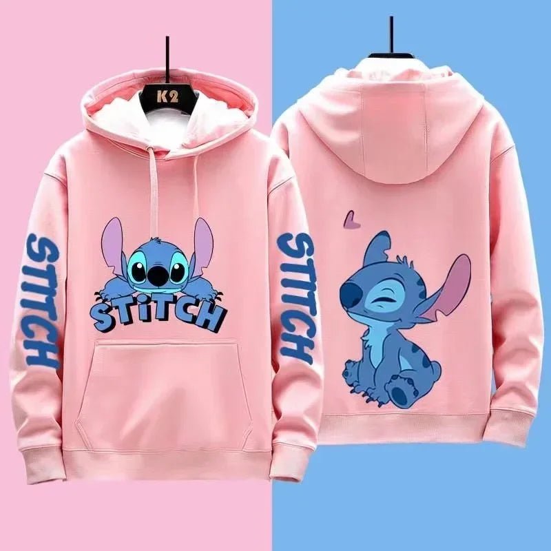 Miniso Funny Anime Autum Winter Men Women Hoodie Children Clothe Kid Girl Boy Lilo and Stitch Sweatshirt Manga Hoody Baby Casual - Image 12