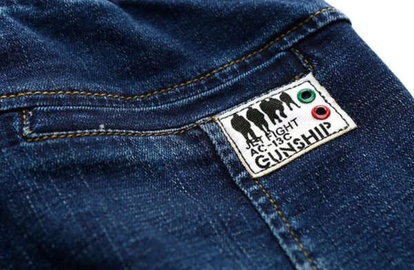 DIIMUU 4-11 Years Boys Clothes Slim Straight Jeans Young Pants Kids Baby Children Denim Clothing Trousers Elastic Waist Bottoms - Image 5