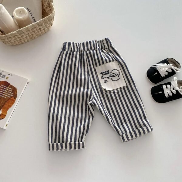 MILANCEL 1-5Y Children Jeans Boys Denim Pants Mid Waist Girls Trousers Fashion Kids Plaid Pants - Image 7