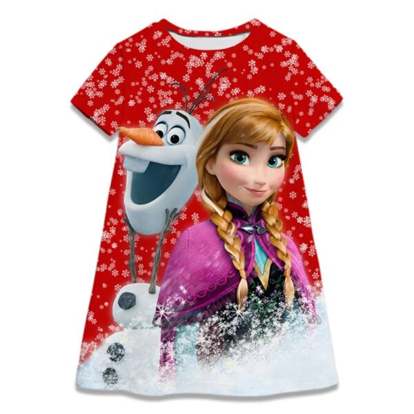 Hot Sale Kids Girl Cosplay Snow Queen Top Disney Frozen Elsa And Anna Princess Dress for 2-8 Years Girls Birthday Party Dresses - Image 12