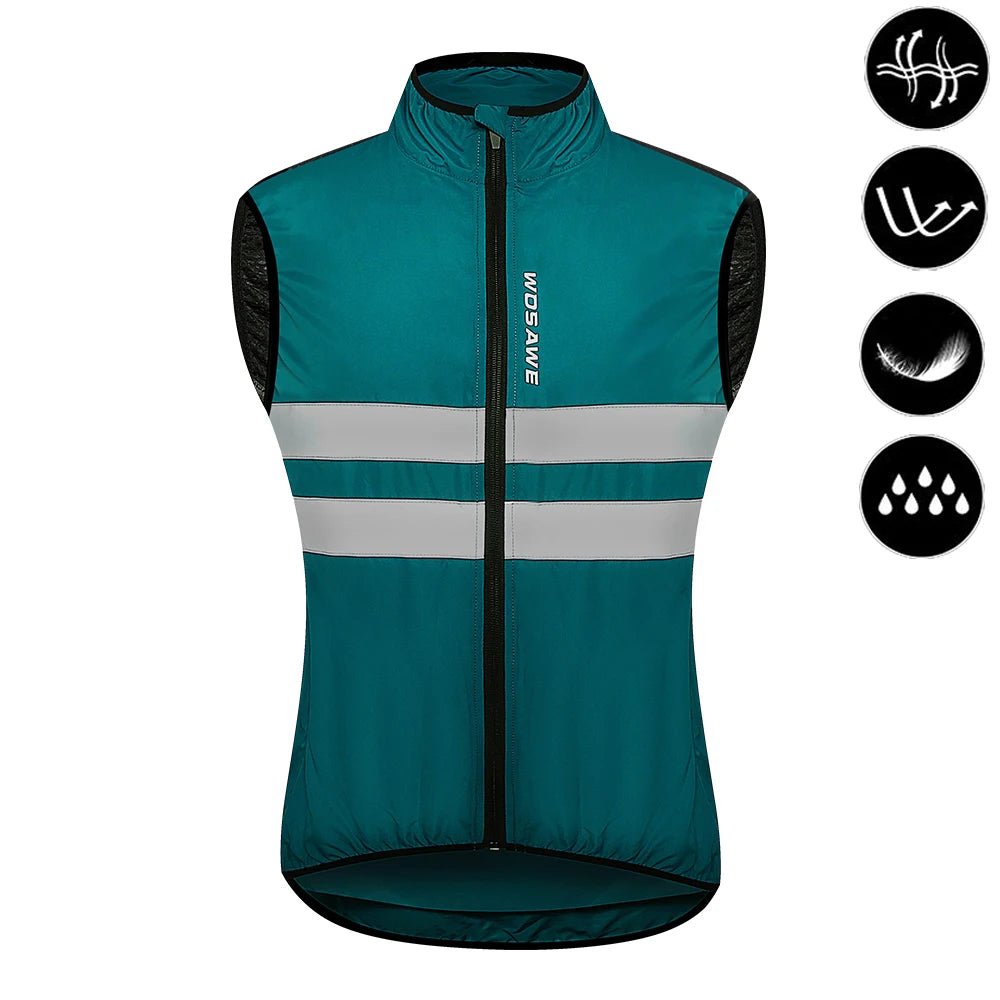 WOSAWE Cycling Windbreaker Men Packable Windproof Reflevtive Jacket Running Biking Hiking Riding Wind Coat MTB Bicycle Jersey - Image 15