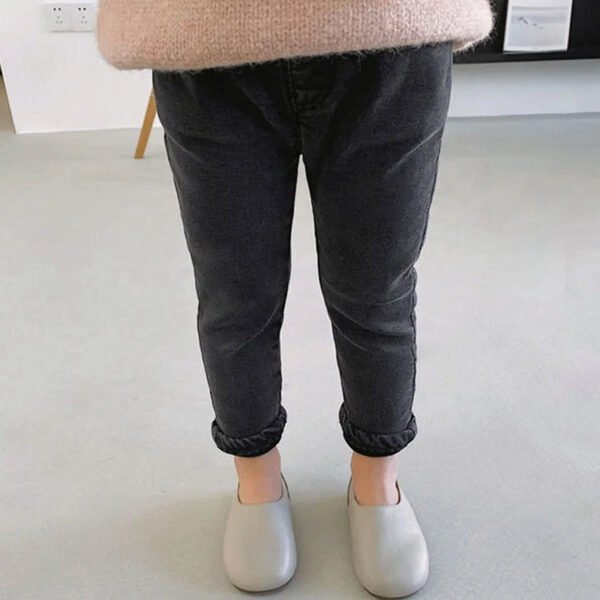 Baby Boy Girl Loose Jeans New Fashion Korean Style Casual Solid Color Jeans Spring Autumn Children's Denim Pants For 1-7 Years - Image 10