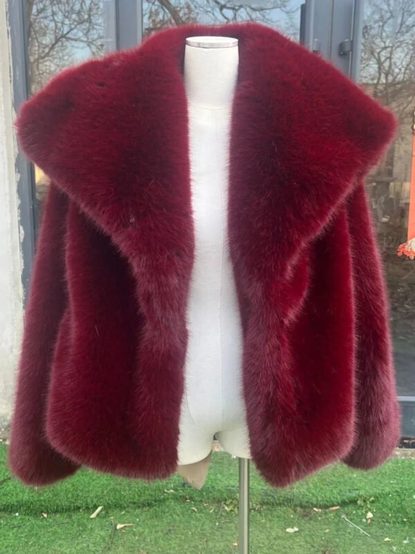 LGRQ 2025 new autumn and winter fashion women clothes turn-down collar fur full sleeves cardigan female coat tide WQ1004700 - Image 8