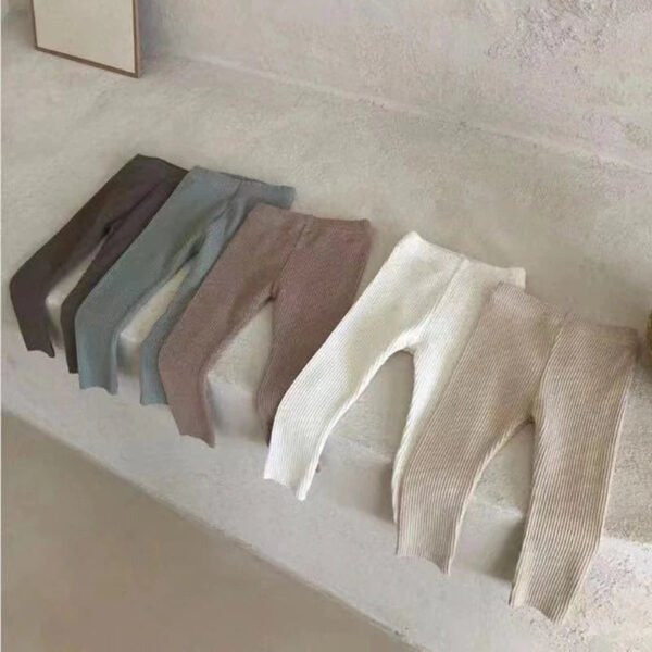 0-3Yrs Infant Baby Boys Girls Pure Color Pants Children's Clothes Pants Spring Summer Casual Kids Baby Girls Boys Pants - Image 4