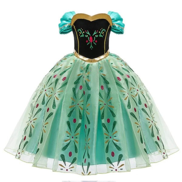 Kids Princess Costume Children Elsa Anna Halloween Dress Girl Jasmine Moana Dinner Dress Rapunzel Mermaid Pageant Disguise 3-10Y - Image 15