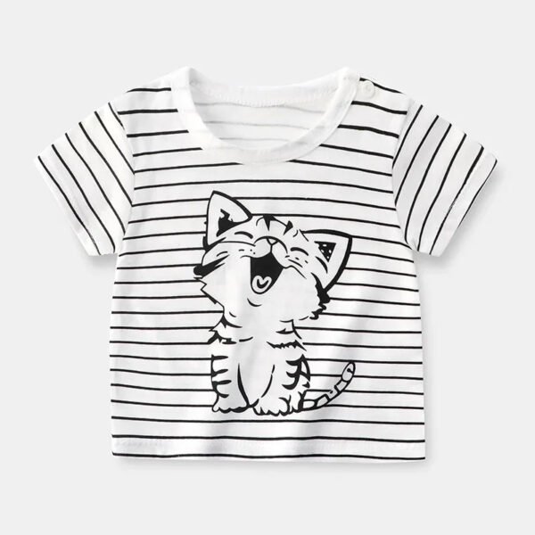 Children's Clothing T-Shirt  Kids Clothes Boys Girls Summer Cartoon Tops Short Sleeve Clothes 100% Cotton Baby Clothing - Image 7