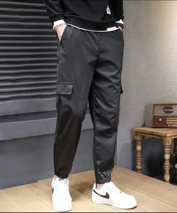 2024 new overalls men spring and fall trend men's casual pants Fashion handsome street style long pants nine-point pants - Image 6